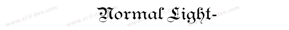 ヒカリ角ゴ Normal Light字体转换